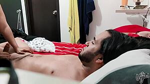 She didn't know I had a camera on during missionary sex. Pretty Latina bent over with fat cock in dress.