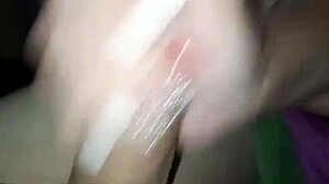 we started watching porn and she massaged my dick until i came all over