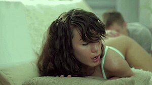 Sexy teen masseuse Maya Woulfe takes John Legendary's big black cock in wet pussy doggystyle