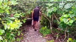 Brazilian Tourist Couple Fucks Monster Cock Outdoors And Cums On Face