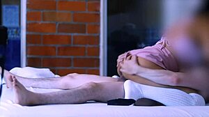 Stepbrother fucks sister's friend in secret spot