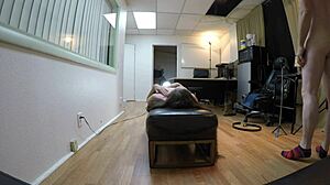 Audrey Decker's extreme casting blowjob session