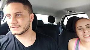 Pickup Redhead on Street for Deepthroat Blowjob and Anal Assfucking with Big Tits!