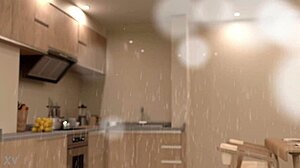 Riding in cowgirl position leads to intense breast expansion sensations