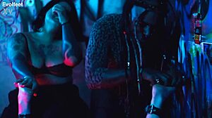 Bound Feet Tickling Fetish With Deepthroat