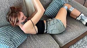 i’m bound and teased hard on this countertop by my blonde crush