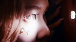 Naughty hotel mistress secretly drinks sweet juice from drunk big black cock intruder