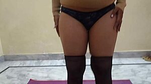Slim Indian Girl's Oiled Striptease Aims to Arouse You
