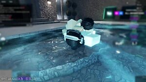 Shy girl pool rough fuck