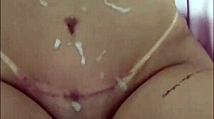 Ate the Hot Blonde's Ass in White Lingerie Early Morning