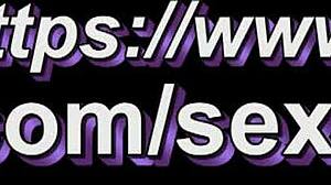 sexy milf in fetish stockings and lingerie gives handjob while flashing in bedroom