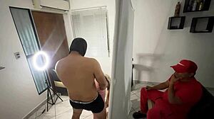 My girlfriend plays a shadow game with erotic positions, but I suspect she's cheating with the model who just wants to fuck her.