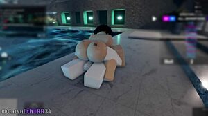 Shy girl pool rough fuck