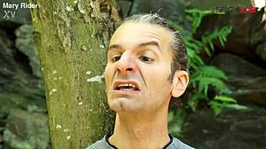 Shameless bastard in outdoor encounter with redhead milf