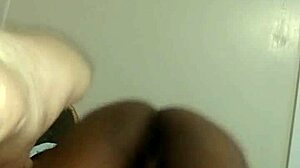 the guy starts digging deep into her wet pussy with his fingers and tongue making her moan loudly