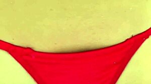 Horny stepmom flaunts new sexy bikini for christmas with dirty talk to stepson