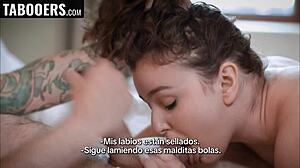 Teen student begs to cum on cock for Mr Philip