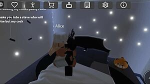 Blonde Slut in Bondage Gets Rough Blowjob and Kissing!