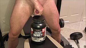 Professional training session with daddy.