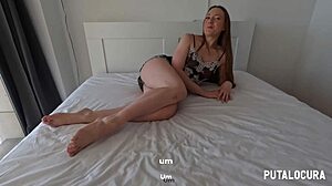 Putalocura milf Julia Maze rides XL cock on all fours