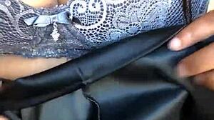 Ebony Mature Woman Using Toy