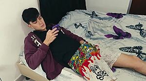 my stepson was masturbating with his favorite tantaly doll and i help him with his penis