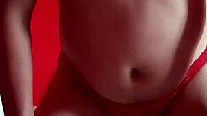 I was modelin' this red lace thong in pantyhose, but I tripped