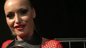 Gorgeous Dominatrix Punishes Submissive With Strapon!