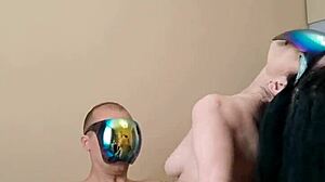 Naked milf in stockings rides in cowgirl and doggystyle during first anal casting interview!