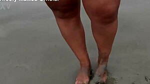 subtle outdoor fetish play with amateurs showing feet and softcore solo action on beach streets