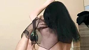 Naked milf in stockings rides in cowgirl and doggystyle during first anal casting interview!