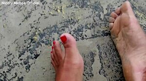 subtle outdoor fetish play with amateurs showing feet and softcore solo action on beach streets