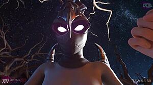 Ravage Cowgirl With Big Cock And Petite Anime Pussy!