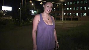 Big tits star Krystal Swift heads to a public gangbang orgy for some banging and blowjobs
