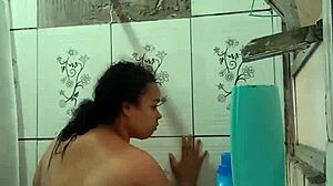 Hot Latina Brunette Pornstar Taking Bath, Exposing Her Wet Pussy And Big Ass!