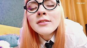 Pov fucking teacher with cheesy stinky asshole