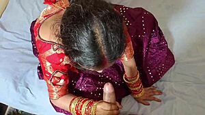 stepbrother fucks exotic stepsister in doggystyle after blowjob, making her moan dirty in indian style 🥵