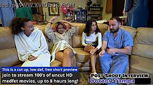 杰内西斯在首次POV妇科检查中羞辱，剃毛阴部 😈