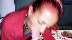 Wife Receives Gift in Front of Husband During Homemade Moment