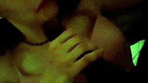 Watch this slut sucking on a monster cock in the interview