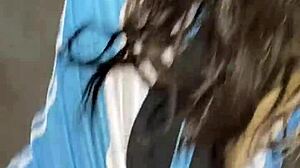 This homemade video shows me fucking my hot Argentine neighbor on the terrace as she cheats on her husband