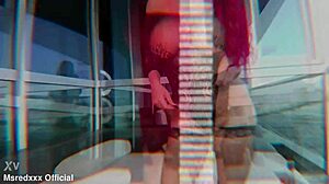 Busty Redhead Teases