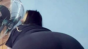 oh man, this bbw is teasing me with her tight shorts, her big ass and bubble butt making me so horny, i wanna rip them off and fuck her fat pussy hard