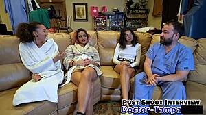 杰内西斯在首次POV妇科检查中羞辱，剃毛阴部 😈