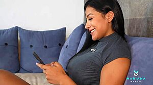 Mariana Martix Fucks Internet Technician With Monster Cock In Homemade Scene