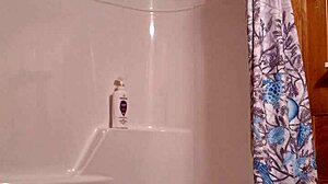 I sneaked a video while getting ready for the shower bath