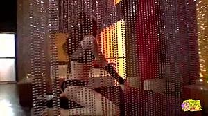 vintage striptease leads to lesbian sex