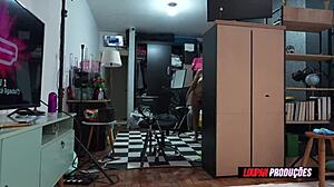 this naughty latina nymph has hot bath sex with natural tits babe kel abate.