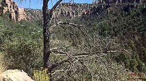 She Sucks & Swallows On A Public Hiking Trail