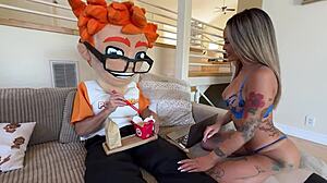 Lusty linda lan rides the porn dudes dick like a pro in wild casting couch session